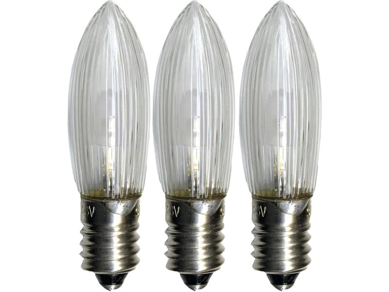 Star Trading Lampe Universal LED 0.2 W (1.8 W) E10 Warmweiss, 3 Stück