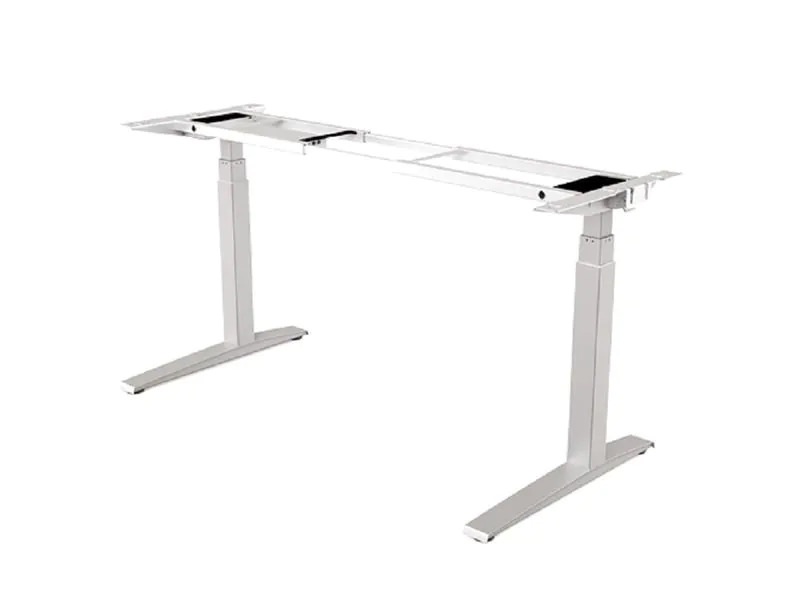 Fellowes Steh- &amp; Sitzgestell Levado ohne Tischplatte, Silber