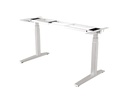 Fellowes Steh- &amp; Sitzgestell Levado ohne Tischplatte, Silber