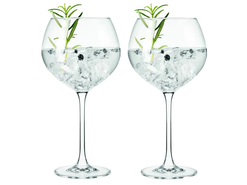 Leonardo Gin Glas Gin 630 ml, 2 Stück, Transparent