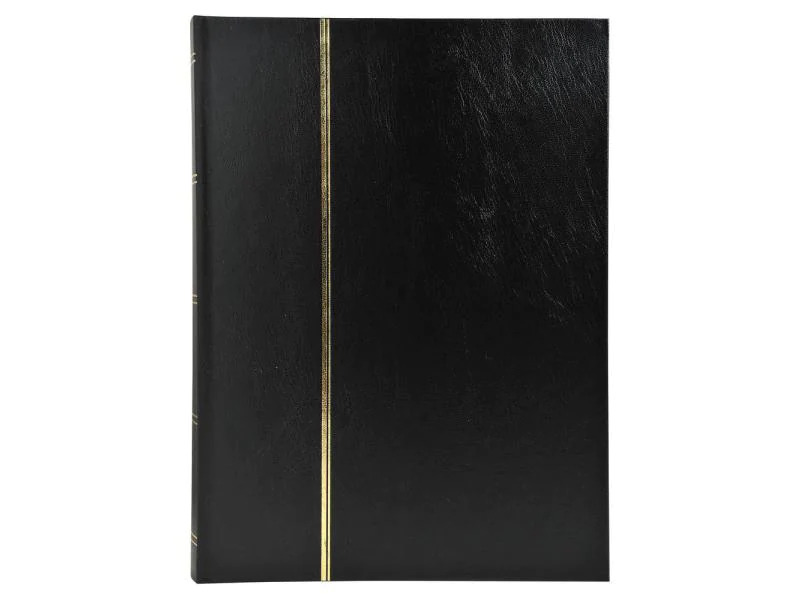 Exacompta Sammelalbum Briefmarken, 16.5 x 22.5 cm, 16 Seiten, Schwarz