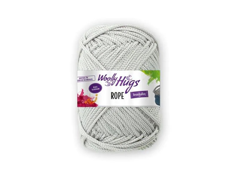 Wolly Hugs Wolle Makramee Rope 200 g, Hellgrau