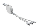 Delock USB 2.0-Kabel USB A – Lightning/Micro-USB B/USB C 0.82 m