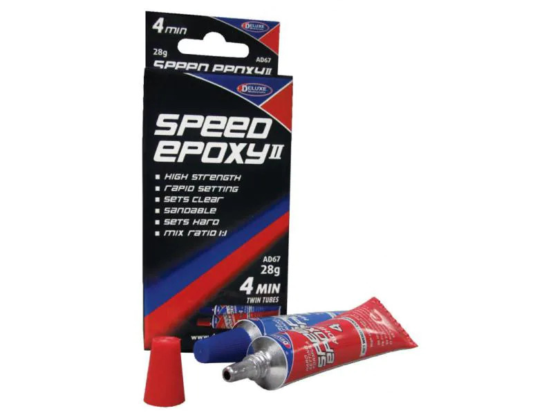 Deluxe Materials Modellbauklebstoff Speed Epoxy II 4 min Transparent
