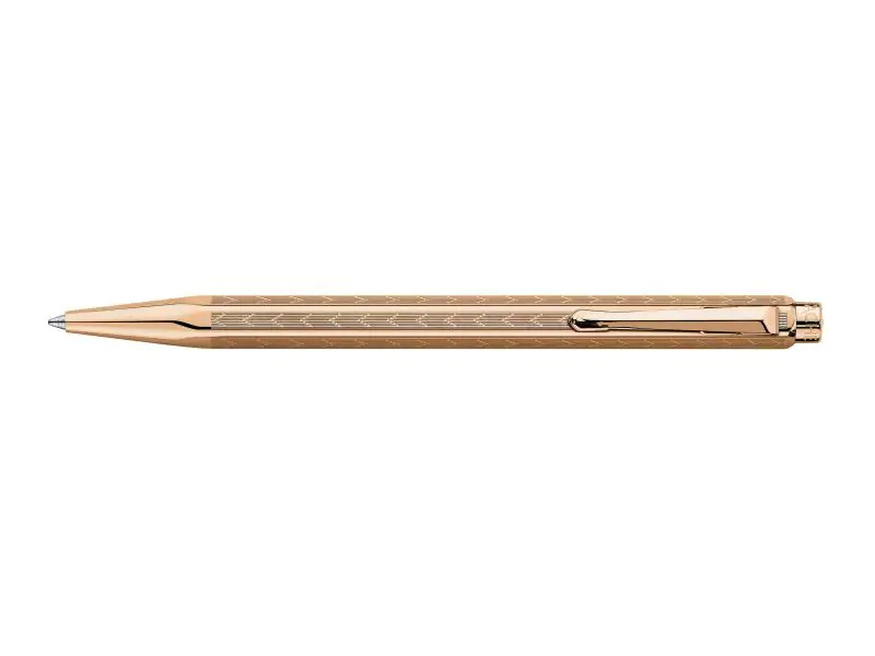 Caran d'Ache Kugelschreiber Ecridor Chevron 1 mm, Rosegold