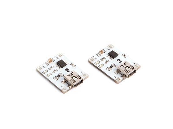Whadda Lademodul für 1S Lithium Akkus USB, 2 Stück