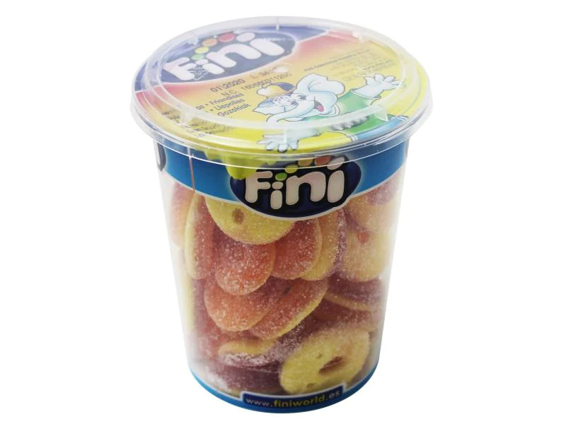 Fini Cup Bonbons &amp; Gummibären Pfirsichringe 200 g