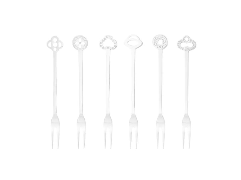 Sambonet Gabel-Set Party Oriental 6-teilig, Silber