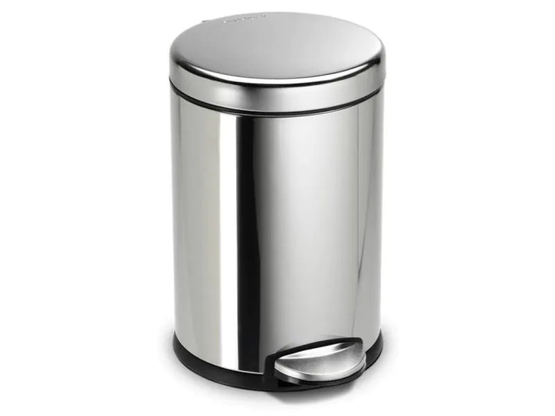 Simplehuman Treteimer 4.5 l, Silber poliert