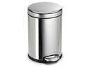 Simplehuman Treteimer 4.5 l, Silber poliert