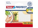 tesa Stuhlbeingleiter Protect 100 x 80 mm, 1 Stück, Weiss