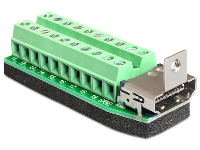 Delock Adapter HDMI f 22 Pin Terminalblock