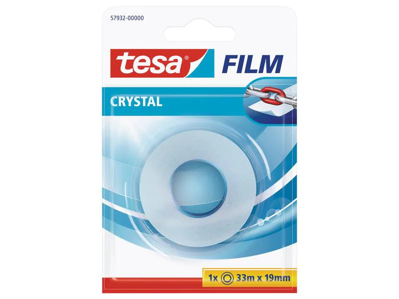 tesa Klebeband crystal 19 mm x 33 m, 1 Rolle Transparent