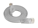 SLIM Slimpatchkabel RJ-45 - RJ-45, Cat 6, UTP, 5 m, Grau