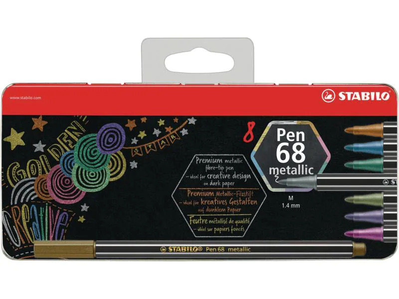 STABILO Pen 68 Metallic 8 Stück