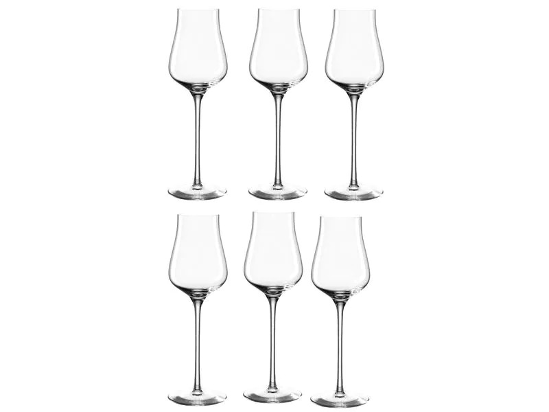 Leonardo Grappaglas Brunelli 210 ml, 6 Stück, Transparent