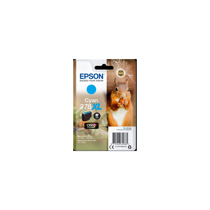 Epson Tinte 378 XL / C13T37924010 Cyan
