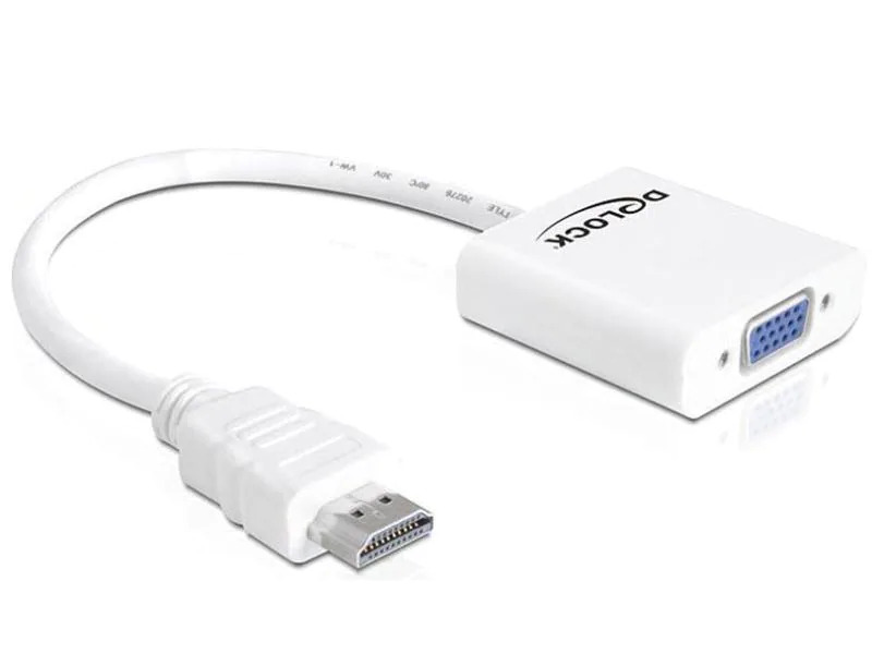 Delock Adapterkabel HDMI - VGA Weiss