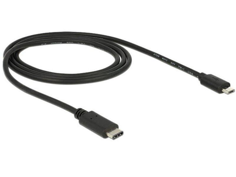 Delock USB 2.0-Kabel  USB C - Micro-USB B 1 m