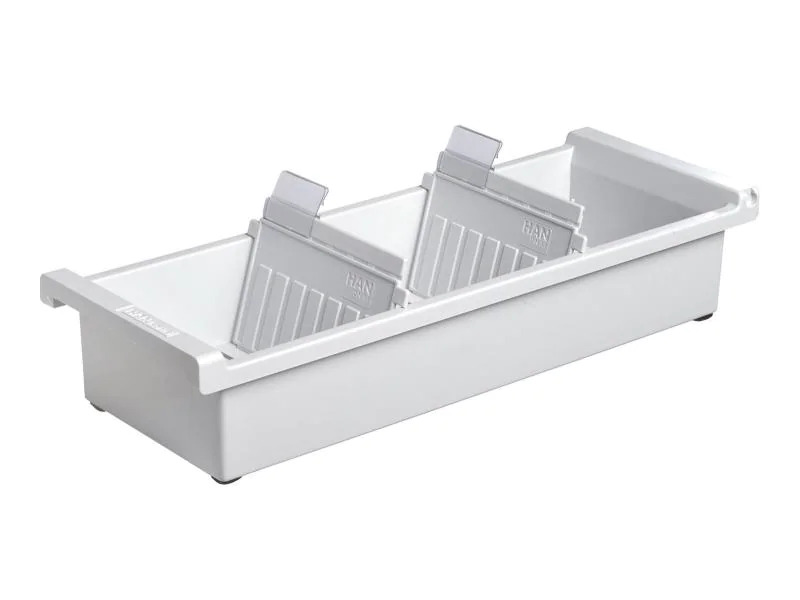 HAN Karteibox A7 Quer, 1300 Karten, Grau