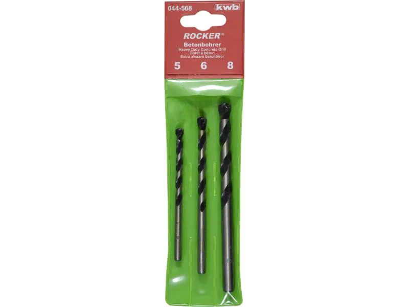 kwb Stein- und Betonbohrer-Set 5-8 mm 3-teilig