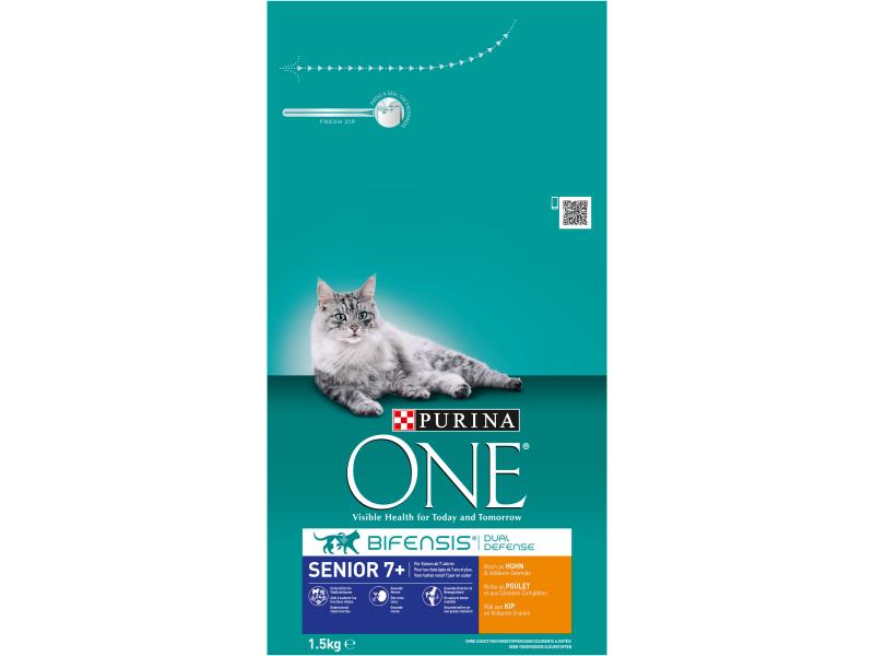 Purina ONE Trockenfutter Senior Huhn &amp; Vollkorn, 1.5 kg
