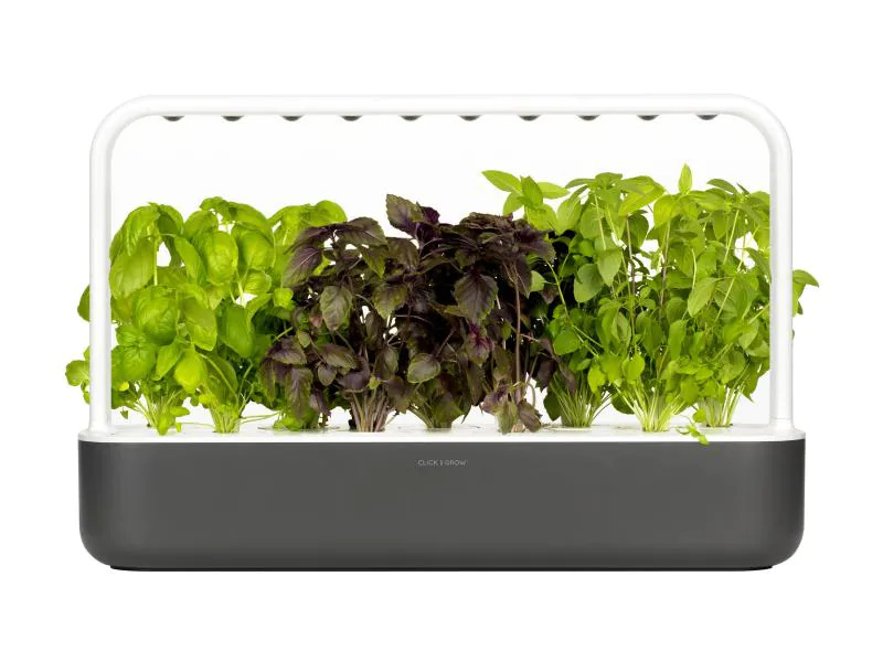 Click and Grow Kräutertopf Smart Garden 9 Dunkelgrau