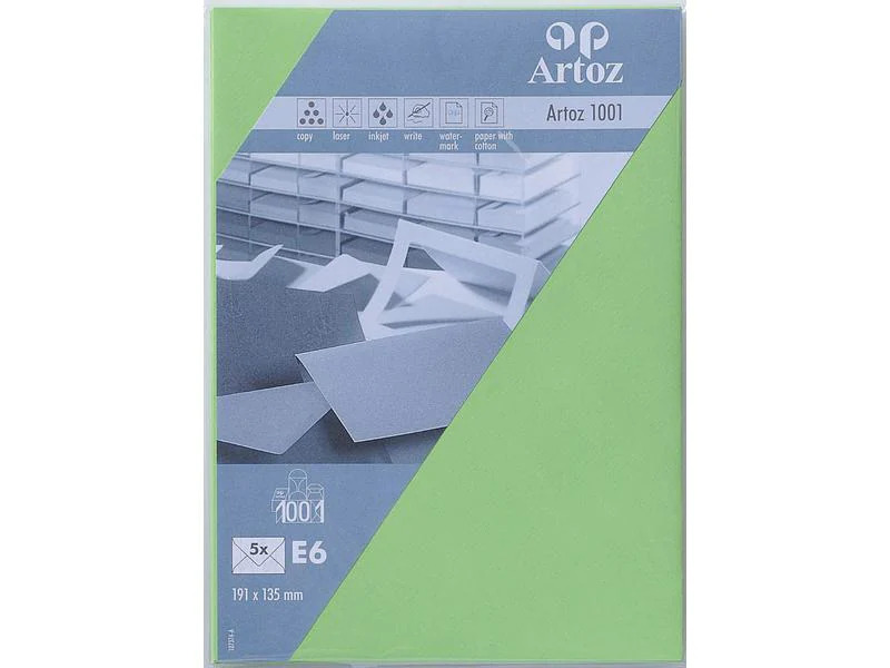 Artoz Couvert 1001, E6, 5 Stück, Birkengrün