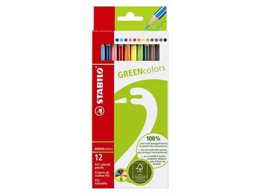 STABILO Farbstifte Greencolors 12 Stück