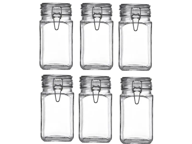 Montana Vorratsglas CUCINA 6 Stück, 1 l, Transparent