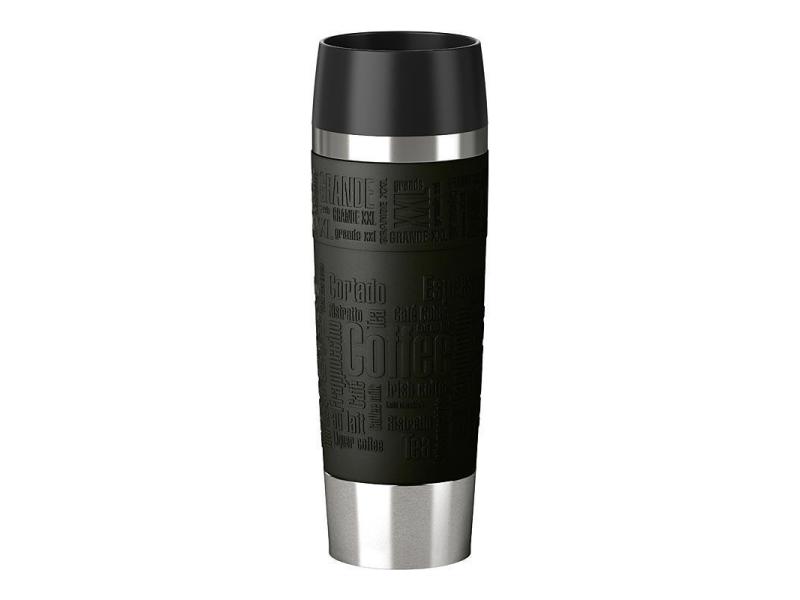 Emsa Thermobecher Travel Mug Grande 500 ml, Schwarz