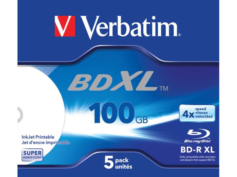 Verbatim BD-R 43789 100 GB, Jewelcase (5 Stück)