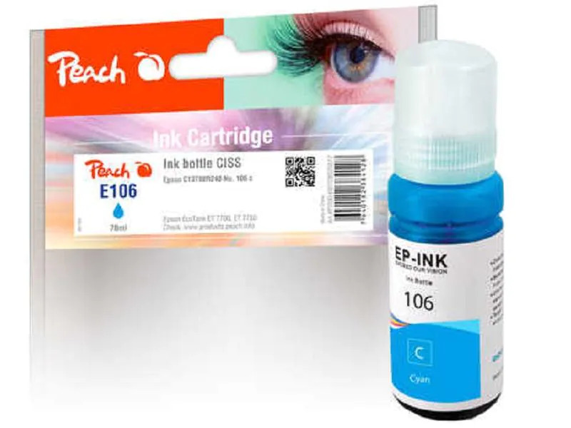 Peach Tinte Epson 106 (C13T00R240) Cyan