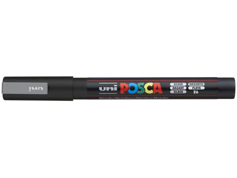 Uni Permanent-Marker POSCA 0.9-1.3 mm Silber