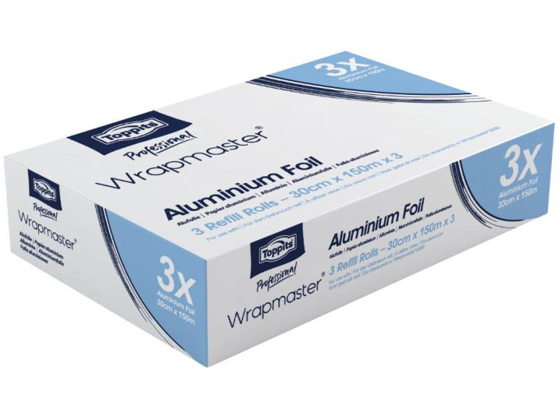 Toppits Alufolie Wrapmaster 30 cm x 150 m