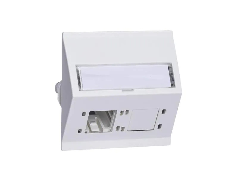R&amp;M Netzwerkdose EDIZIOdue 60 x 60, 2 Port leer Kombi ws Cat 6A
