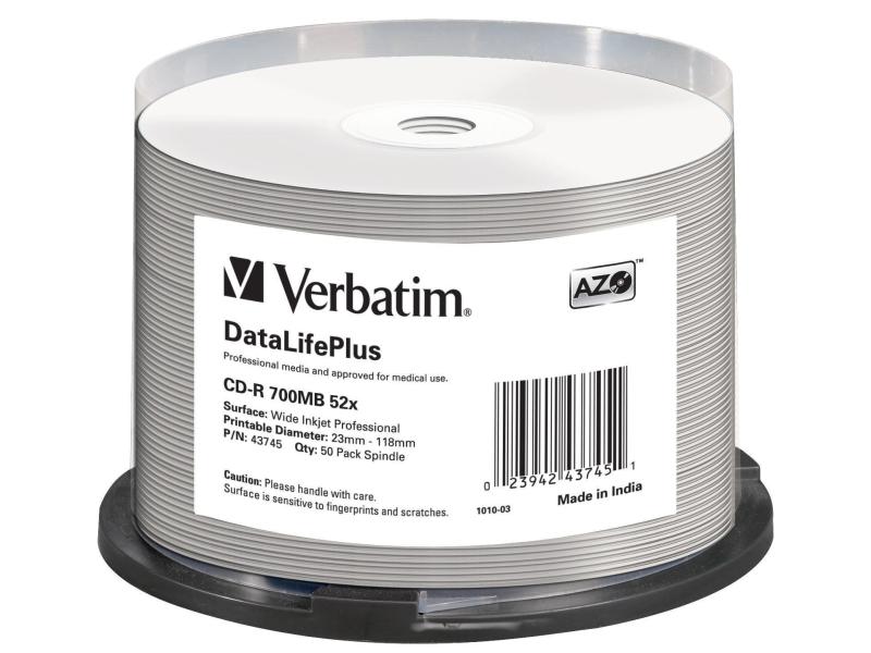 Verbatim CD-R 0.7 GB, Spindel (50 Stück)