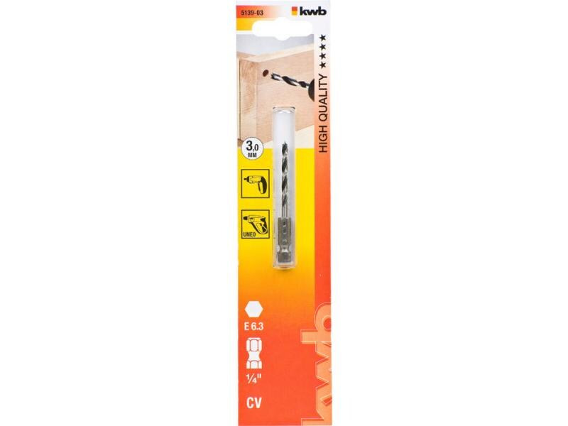 kwb Holzbohrer 1/4 3 mm