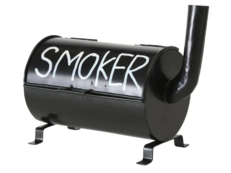 Boltze Aschenbecher Smoker Schwarz