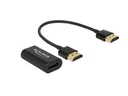 Delock Adapterkabel HDMI, VGA Metalgehäuse, Schwarz