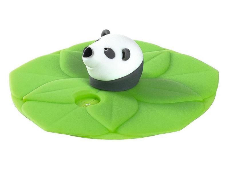Leonardo Glasabdeckung Bambini Panda Grün/Schwarz/Weiss