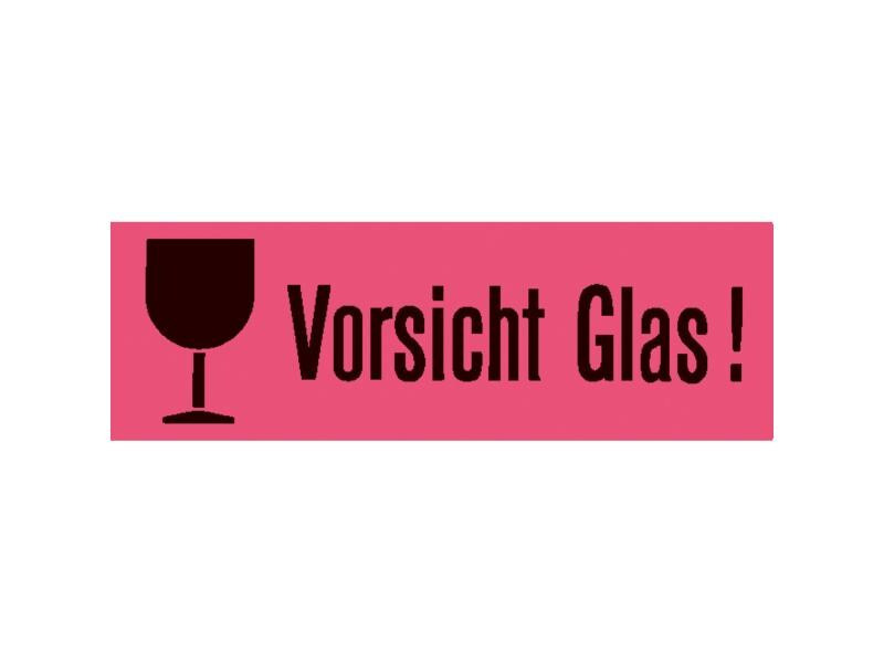 HERMA Text-Etiketten 39 x 118 mm Vorsicht Glas, 1000 Stück