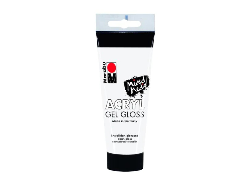 Marabu Acrylgel Gel Gloss 100 ml, Weiss