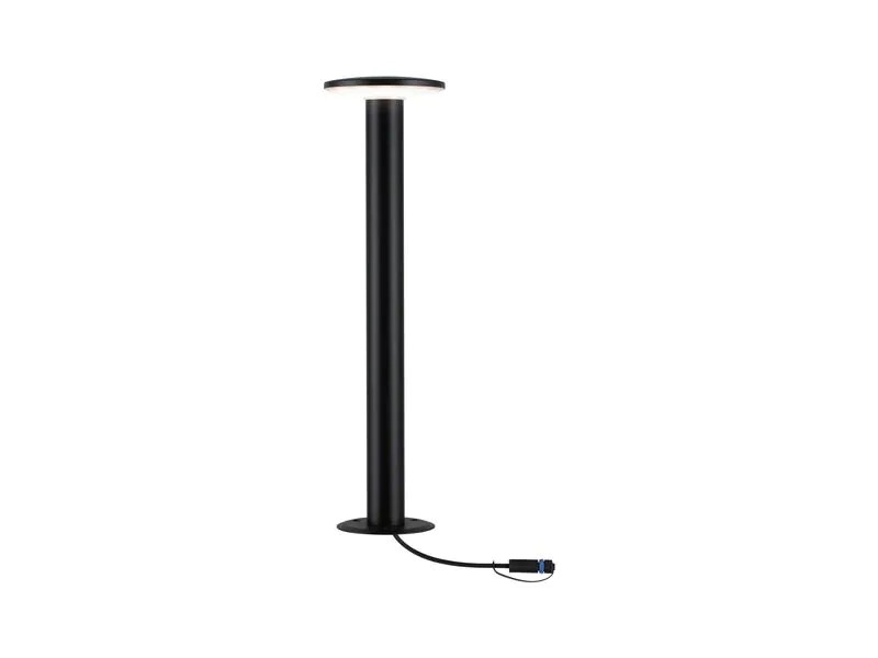 Paulmann Sockelleuchte Plug &amp; Shine Plate, 3000 K, Schwarz