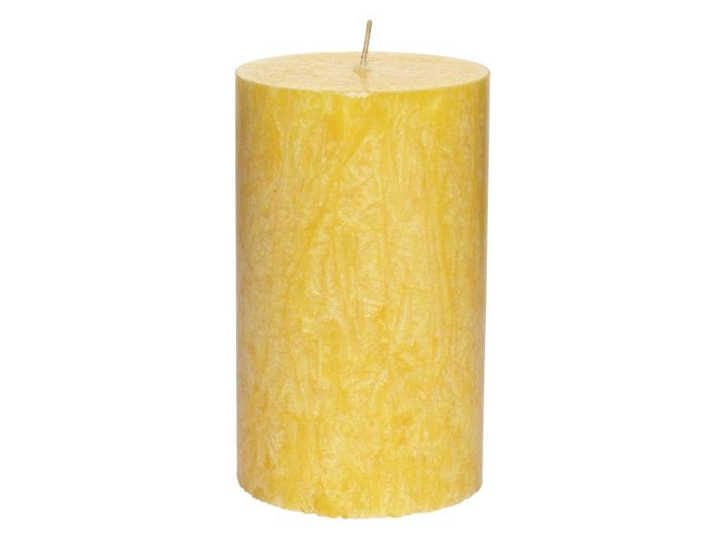 Herzog Kerzen AG Stumpenkerze Kristallo Alto 10 cm Gelb