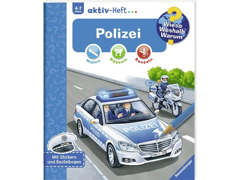 Ravensburger Kinder-Sachbuch WWW Aktiv-Heft Polizei