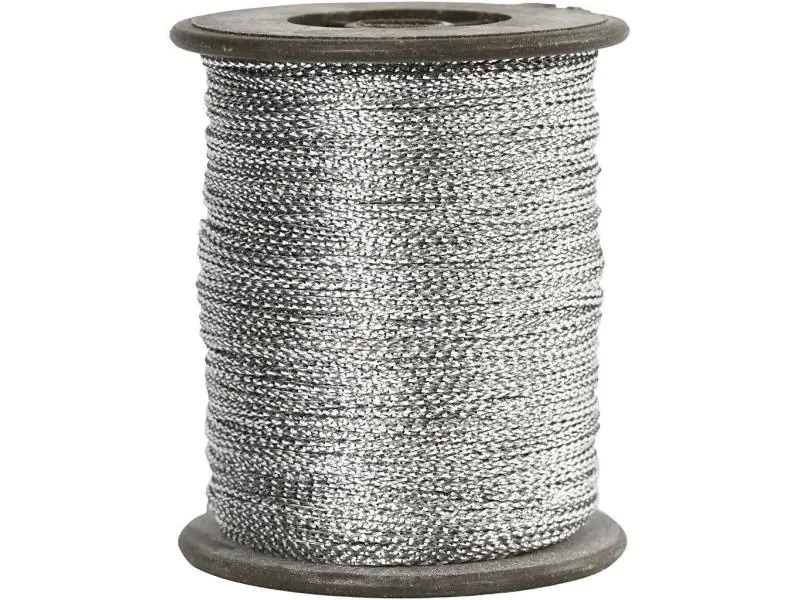 Creativ Company Anhängerband 0.5 mm x 100 m, Silber