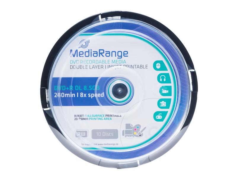 MediaRange DVD+R 8.5 GB, Spindel (10 Stück)