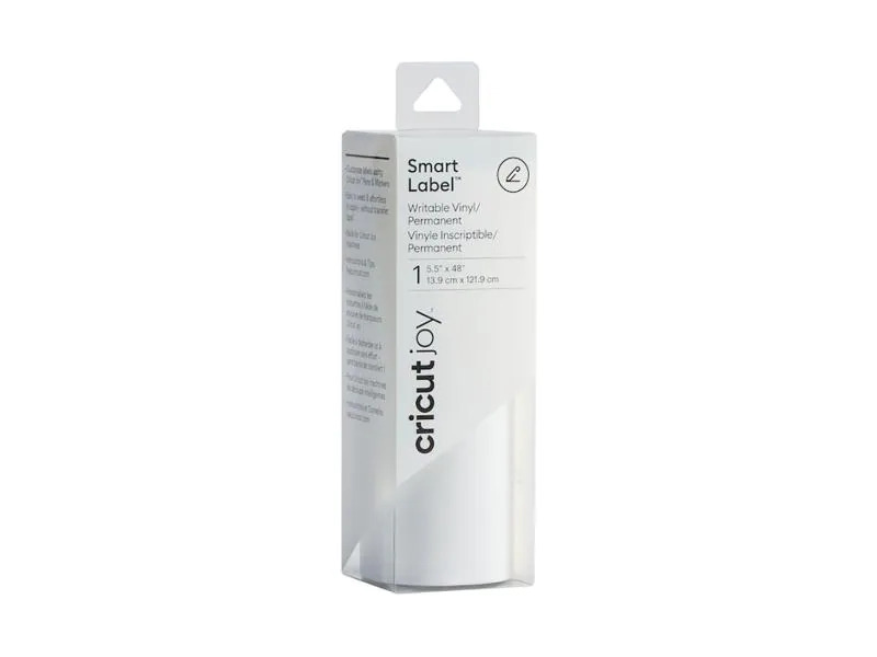 Cricut Vinylfolie Joy Smart Label 13.9 x 121.9 cm Weiss permanent