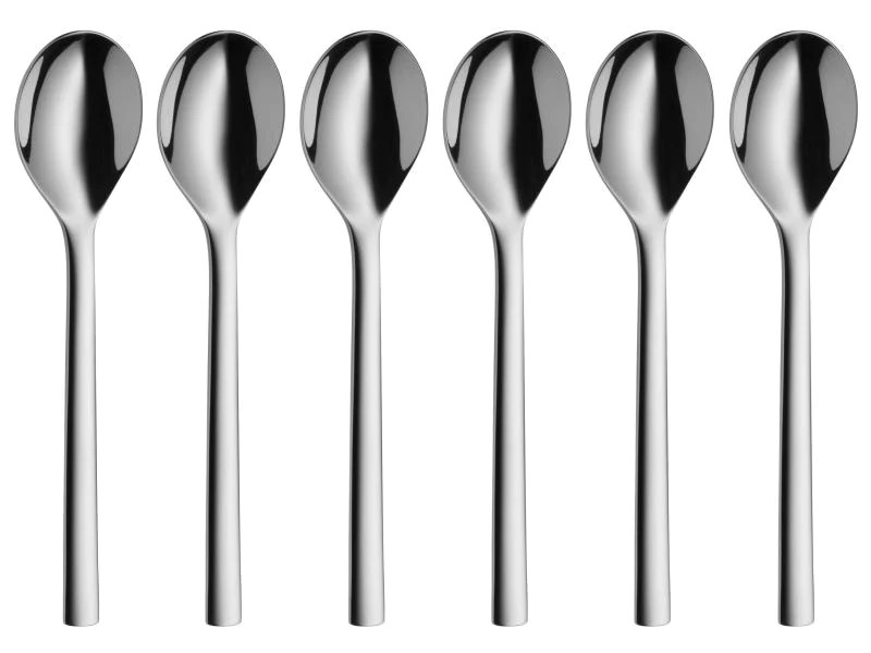 WMF Kaffeelöffel Nuova 6 Stück, Silber